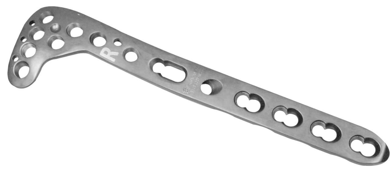 TM Bauer’s Synthes Проксимально-латеральна L-подібна великогомілкова LCP-пластина